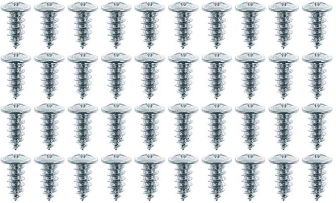 Redline Restomotive® 1960-1976 Mopar 40 Piece Wheel Opening Molding Screw Set