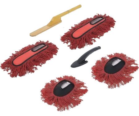 OER Deluxe Car Duster Set, Large Duster, Mini Duster, With Replacement Mop Heads *62447