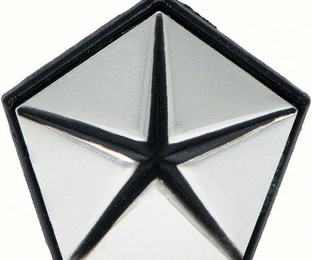 OER 1967-72 Mopar Pentastar Fender Emblem Silver MD7086