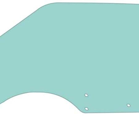 OER 1971-73 Mustang Fastback Tinted Power/Manual Door Glass - LH 21410QLT
