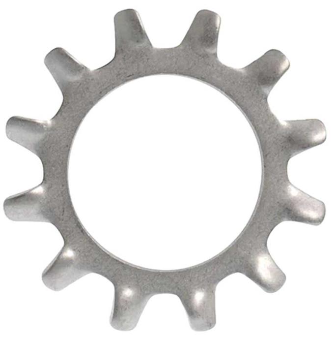 7/16'' External Star Washer - Zinc