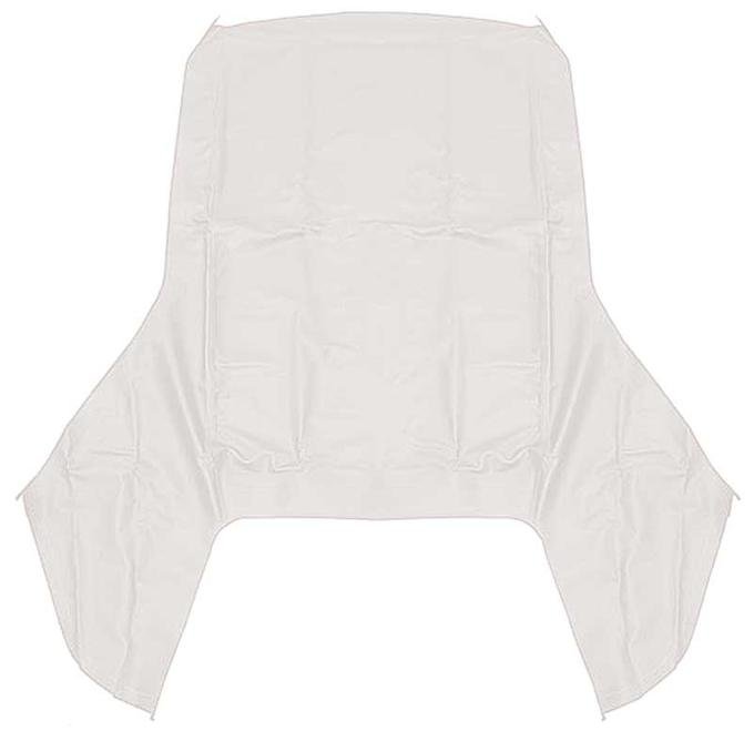 OER 1961-64 GM B-Body Convertible, Top Only, Use With Plastic Curtain, Vinyl, White CD1025121