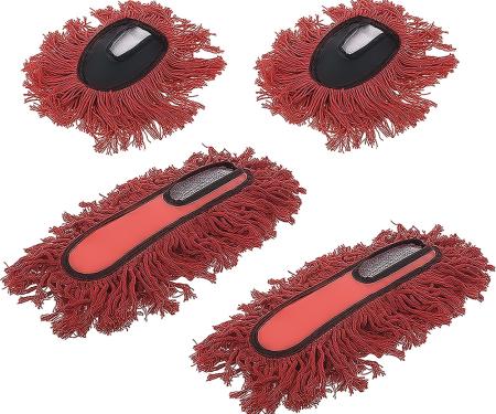 OER Replacement Mop Head Set, For 62441 Large and 62443 Mini Car Duster, 4-Pieces *62440