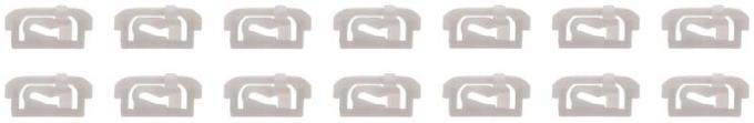 OER 1975-90 GM, 1977-79 Nova / X-Body, Windshield Molding Clip Set, Nylon Type, 14 Piece Set 153738