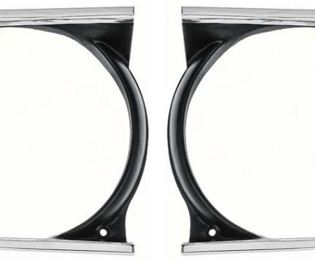 OER 1970-72 Plymouth A-Body Headlamp Bezels - Pair *881125