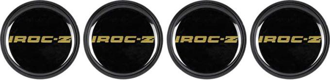OER 1985-87 IROC-Z Style Wheel Center Cap Emblem Gold Set of 4 *748655