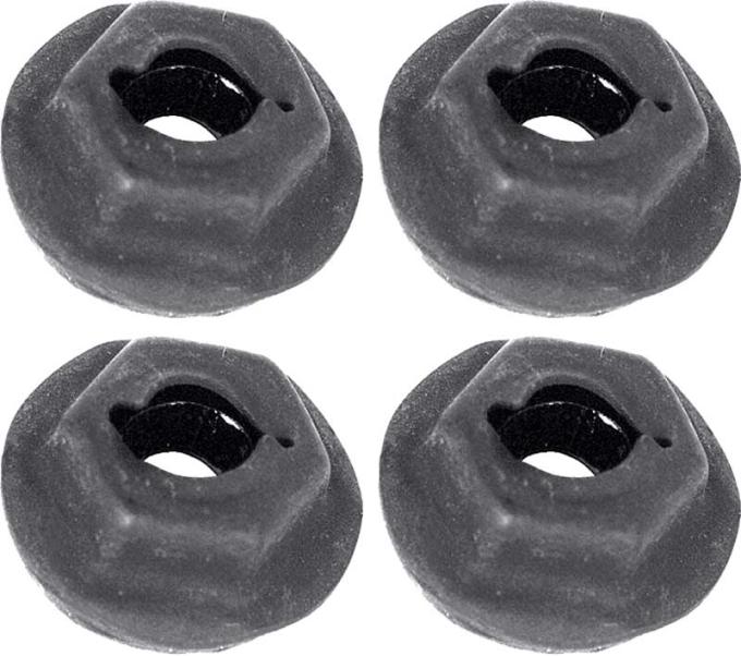 Redline Restomotive® Thread Cutting Pal Nut with Sealer; 3/16" Stud Size; Hex Washer Head, 4 Piece Set