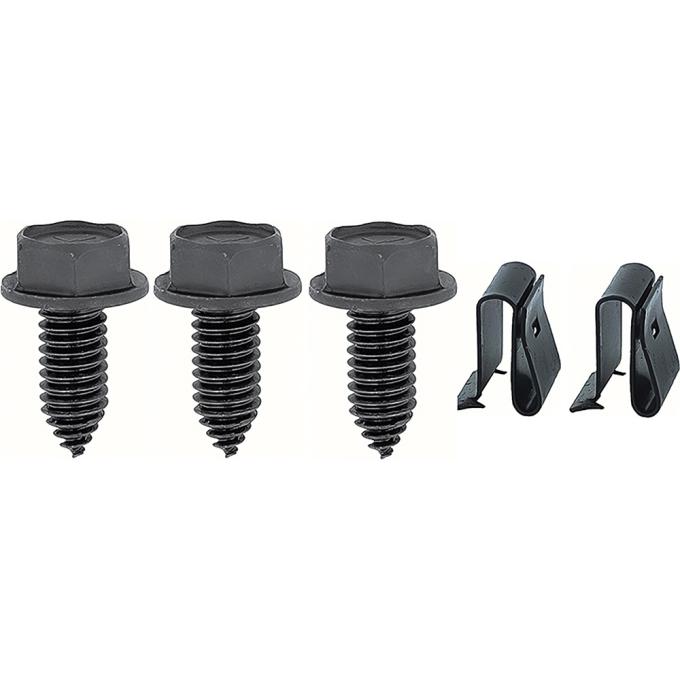 OER 1967-69 Camaro, Firebird, Upper Fan Shroud Bracket Hardware Set 748842