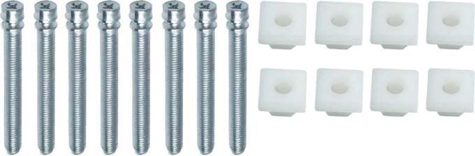 Redline Restomotive® 1965-1975 Full Size Chevy Headlamp Adjuster Screw And Nut Set, Completes 2 Headlights