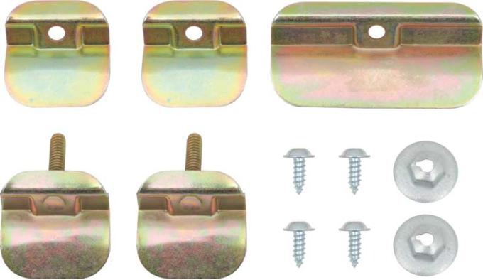 OER 1955-57 Chevy Bel Air, 150, 210, Nomad, Lower Windshield Molding Clip Set TF400037