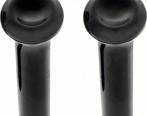 OER 1964-74 Mopar A & B Body Door Lock Knobs Black Pair MD700