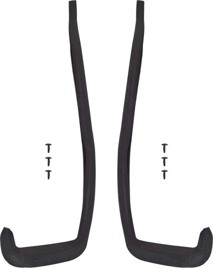 Chevy Weatherstrip, J-Shape, Upper Door Hinge, 1955-1957