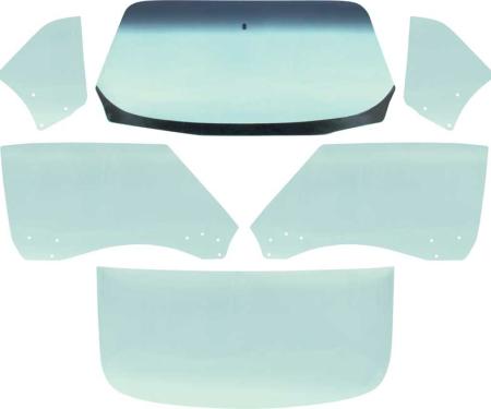 OER 1968-69 Camaro / Firebird Coupe 6 Piece Tinted Glass Kit *E351T - Green