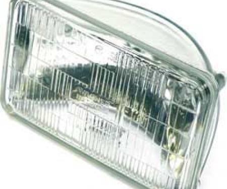 OER Headlamp Sealed Beam, 12 Volt, Low Beam, 4" x 6" (100mm x 165mm), Rectangular, Halogen H4656