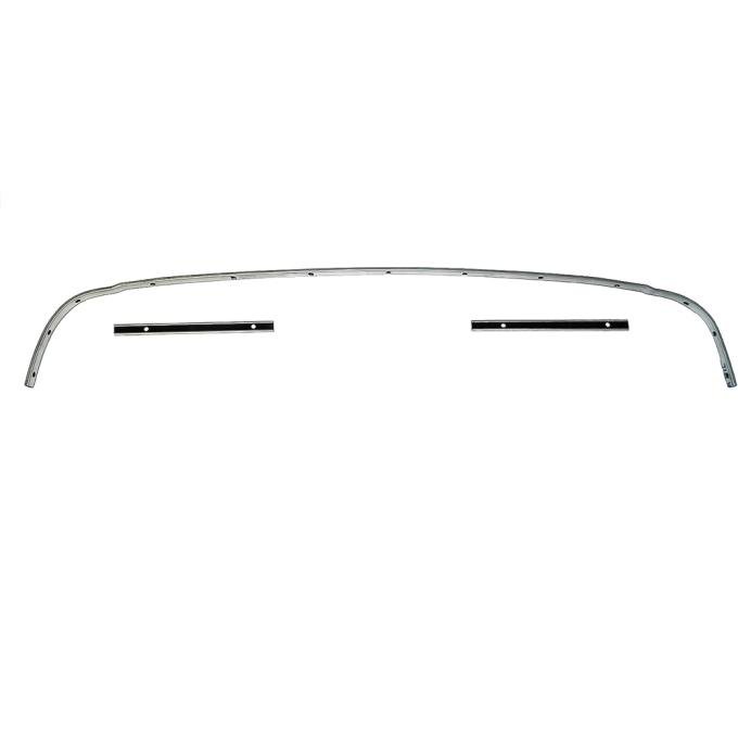 OER 1962-63 GM Mid Size, Convertible Top Rear Tack Strip Bow Set, Tacking Rail, Trimstick, 3-Piece CTS6263A
