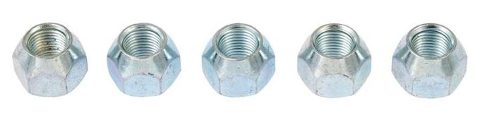 OER 1964-73 Mustang, Wheel Lug Nuts, Standard Open-End , 1/2" x 20 , 5 Piece Set 1012F