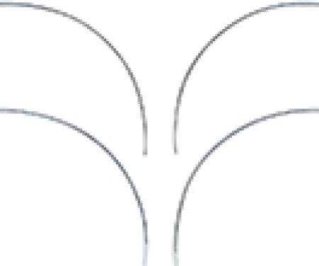 Firebird Wheel Well Molding Set, 1969