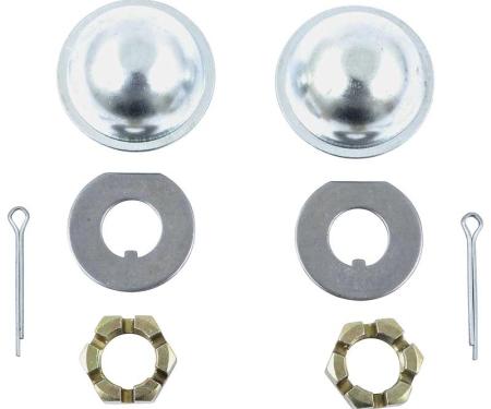OER 1961-75 GM Car Models - Dust Cap, Cotter Pin, Spindle Nut, & Washer Set 153642