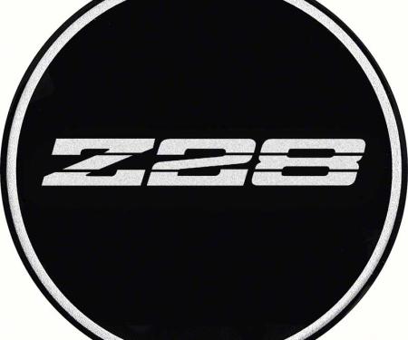 OER 2-15/16" R15 Wheel Center Cap Emblem with Chrome Z28 Logo and Black Background K151763BK