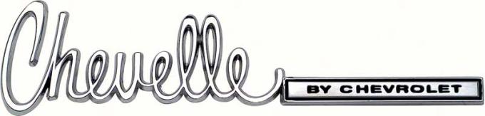 OER 1971-72 "Chevelle By Chevrolet" Trunk Emblem 9834999