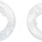 OER 1967 Clear Plastic Door Lock Knob Ferrules K587