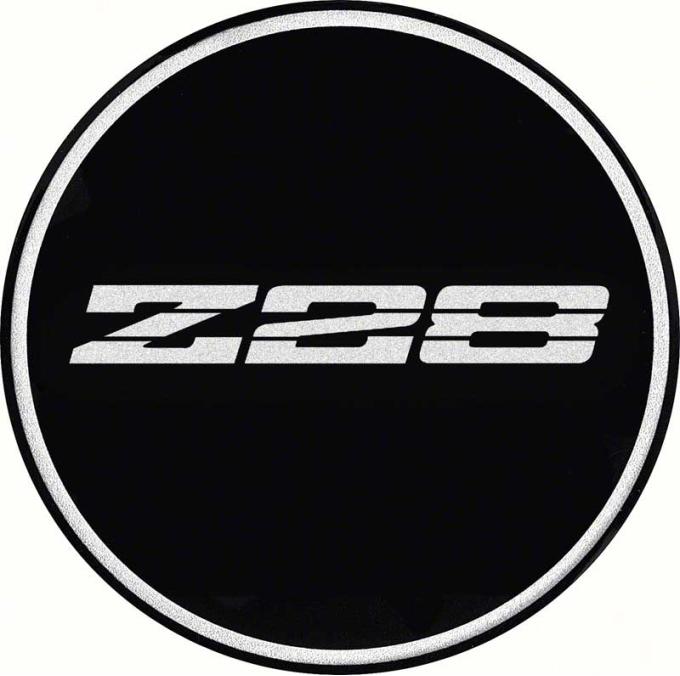 OER 2-15/16" R15 Wheel Center Cap Emblem with Chrome Z28 Logo and Black Background K151763BK