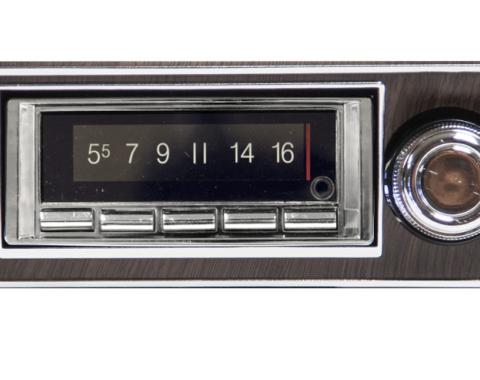 Custom Autosound 1967-1968 Chevrolet Camaro USA-740 Walnut Bezel Radio