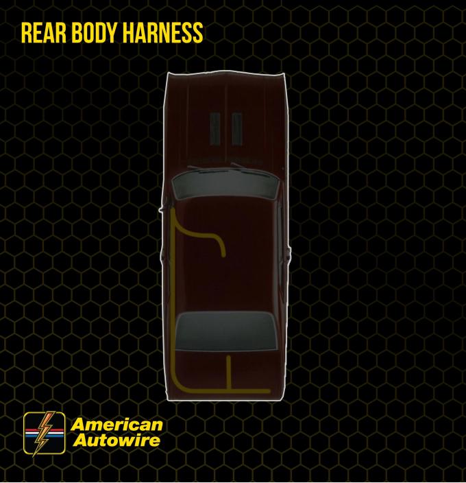 American Autowire 1969 Pontiac Firebird Rear Body Harness FB91719