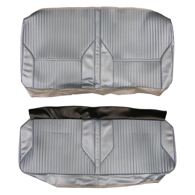 Legendary Interiors 1969 Oldsmobile Cutlass Sports Coupe/Holiday/442 Metallic Blue Rear Bench Seat Covers AA69GUS0047325G