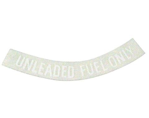 Corvette Decal, Fuel Warning White, 1975-1977